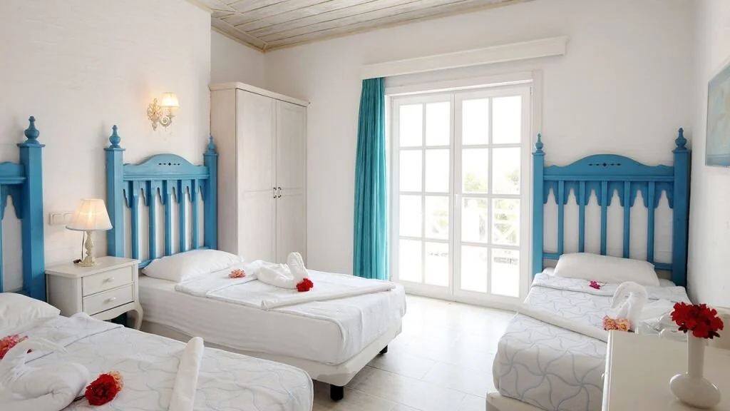 Otel Mavi Beyaz Palamutbükü